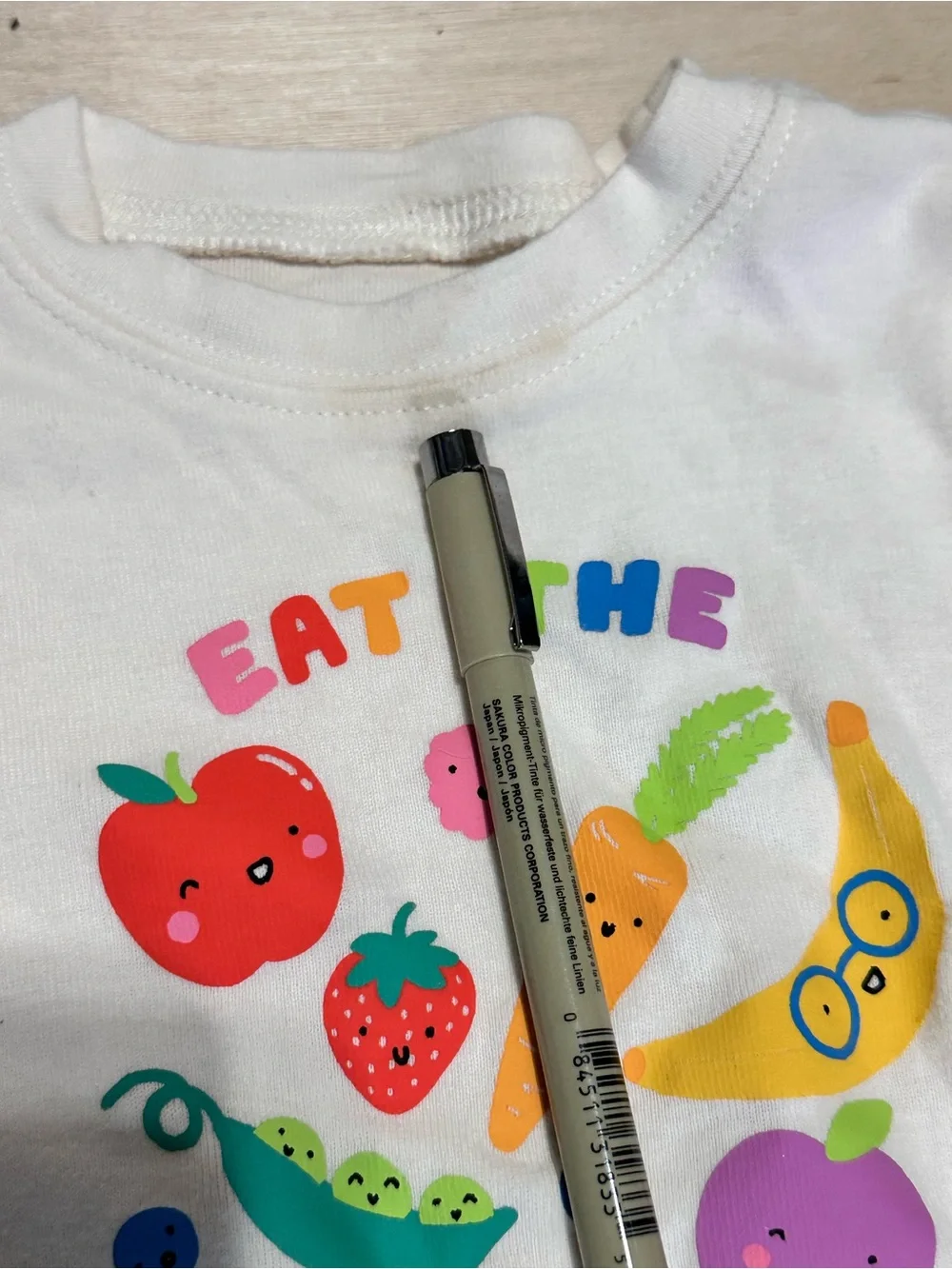 Old navy Kids eat the Rainbow Fruit veggie Pajama outfit Set 6-12 month set